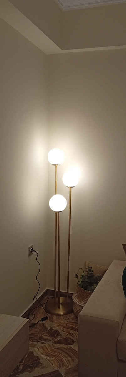 Opviq Araz Lampa de podea Î155xL30cm. cu Soclu pentru Bec E27 Galben