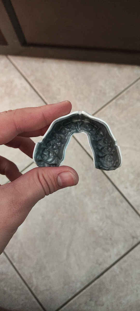 Opro UFC Silver Protective Mouth Guard Senior Black