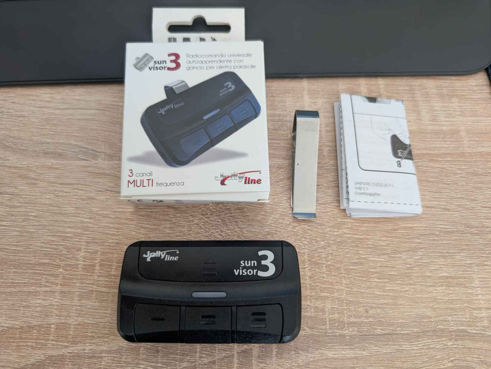 Gbs Elettronica Jolly Line 2167 3-Channel Cloning Garage Door Remote Control with Stable Code 433.92MHz