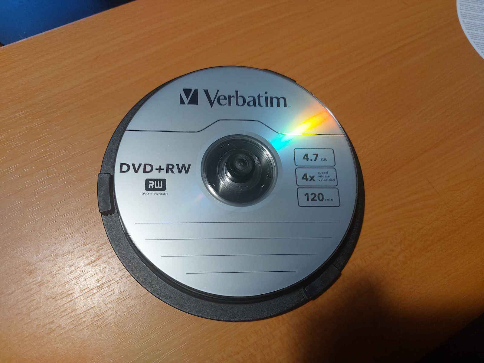 Verbatim Rewritable DVD+RW 4x 4.7GB Cake Box 10pcs