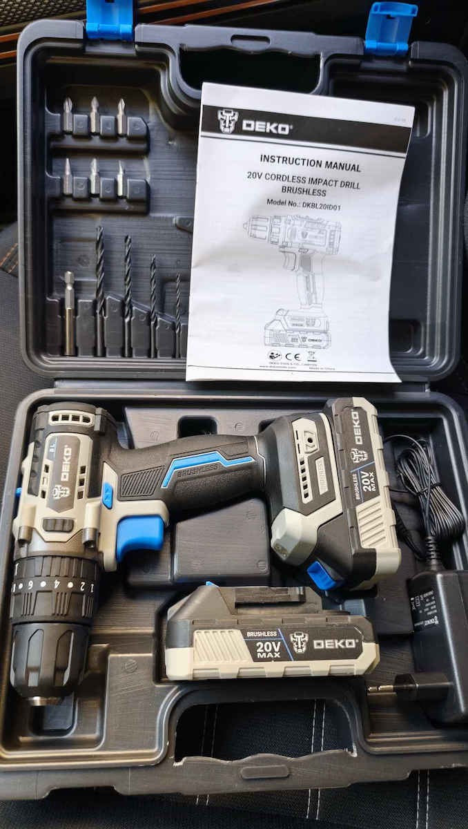 Deko Κρουστικό Δραπανοκατσάβιδο Μπαταρίας Brushless 20V 1x2Ah