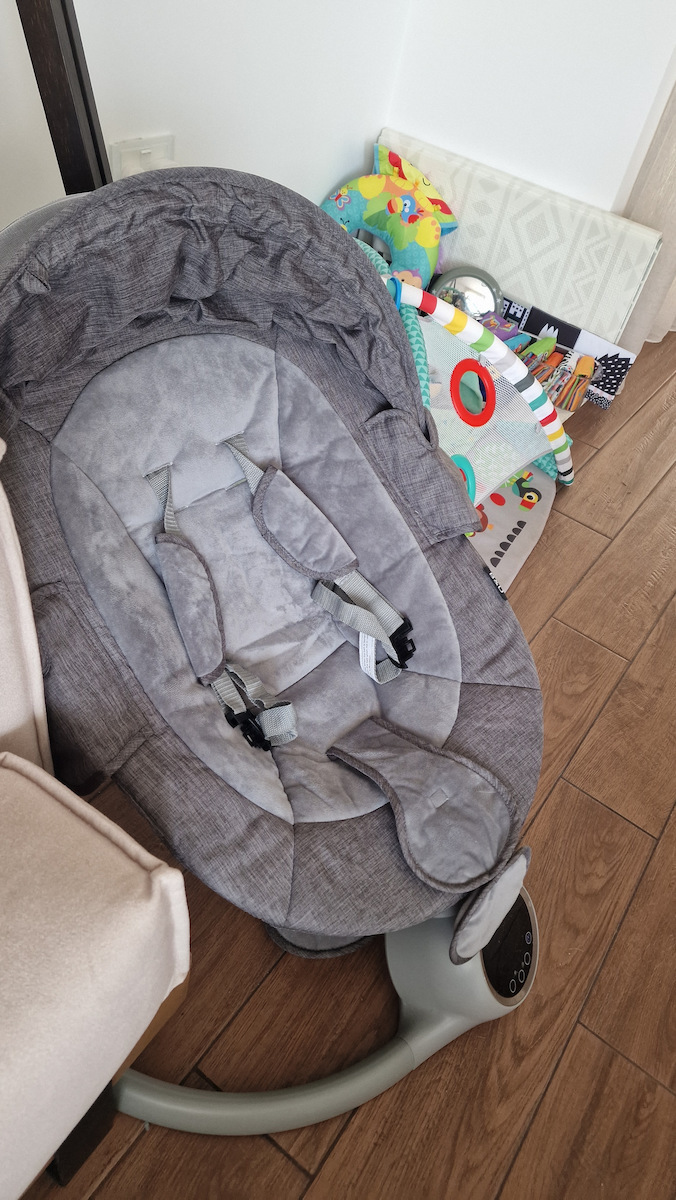 Oxford Home Manual Baby Relax with Music Gray for Child up to 9kg