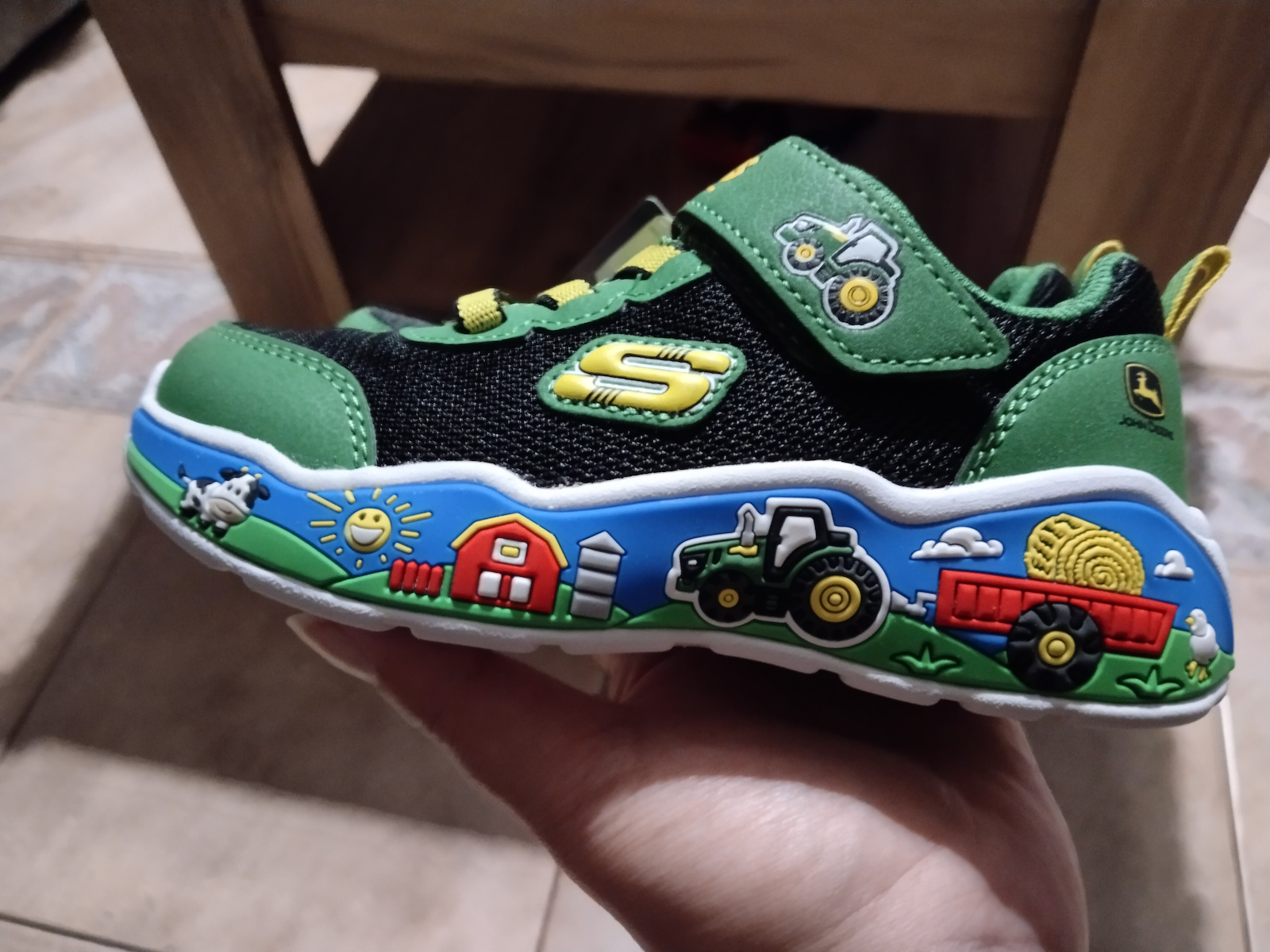 Παιδικά Sneakers με Σκρατς Πράσινα