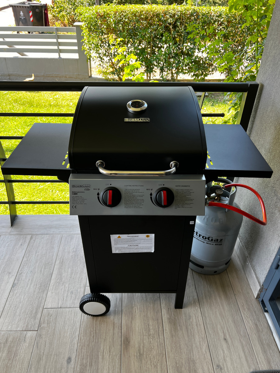 Bormann Elite BBQ2000 Gasgrill Gusseisen Rost 45cmx45cmcm mit 2 cm 7.2kW