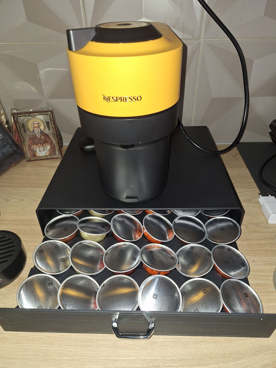 Next Plastic Capsule Drawer for 30 Nespresso Pods 6x6x6cm 14350------2