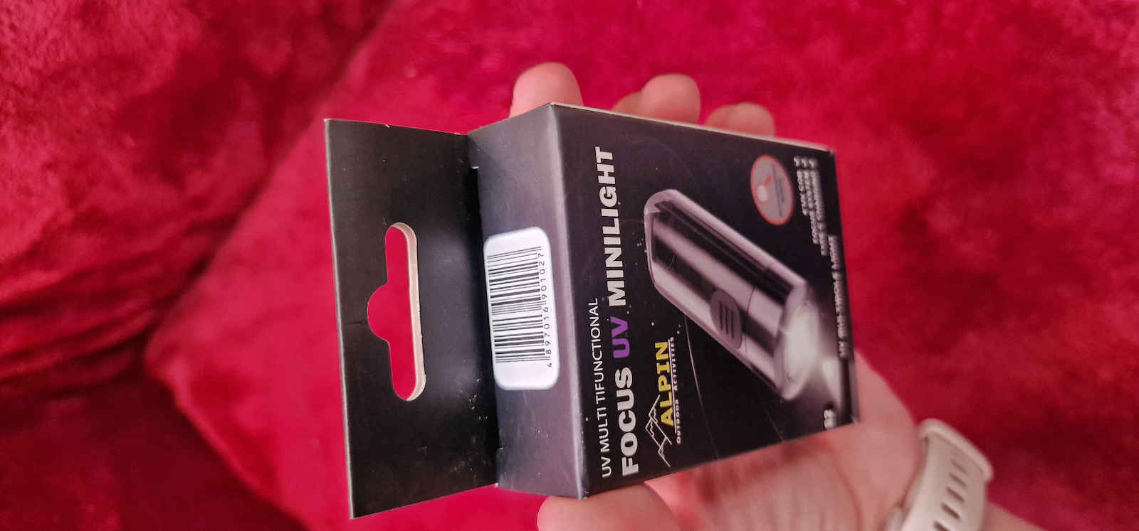 Alpin Επαναφορτιζόμενος Φακός Μπρελόκ LED UV IP65 με Μέγιστη Φωτεινότητα 350lm