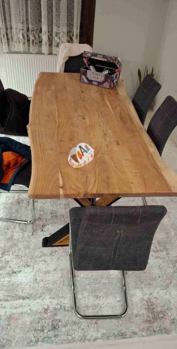 Woodwell Lizard Rectangular Table Surface made of Solid Wood Acacia 80x80x4cm ΕΑ711,2W 1pcs