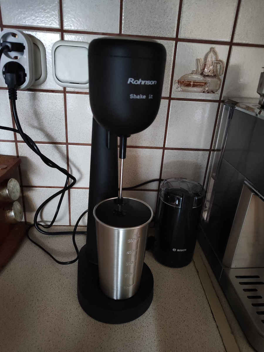 Rohnson Φραπεδιέρα Επιτραπέζια 120W με 2 Ταχύτητες Μαύρη