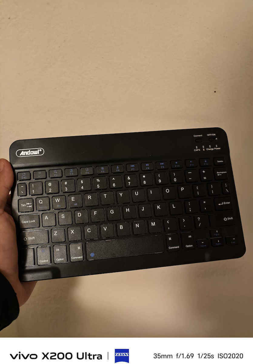 Andowl Q-K2602 Kabellos Bluetooth Nur Tastatur Englisch US