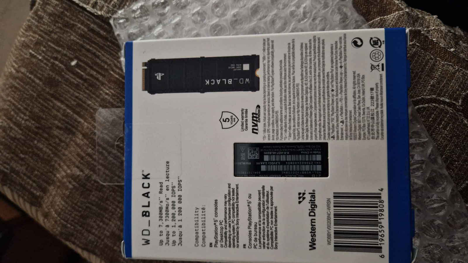 Western Digital Black SN850P SSD 2TB τύπου M.2 με σύνδεση PCI Express 4.0 και Ψύκτρα (PS5 Compatible) WDBBYV0020BNC-WRSN