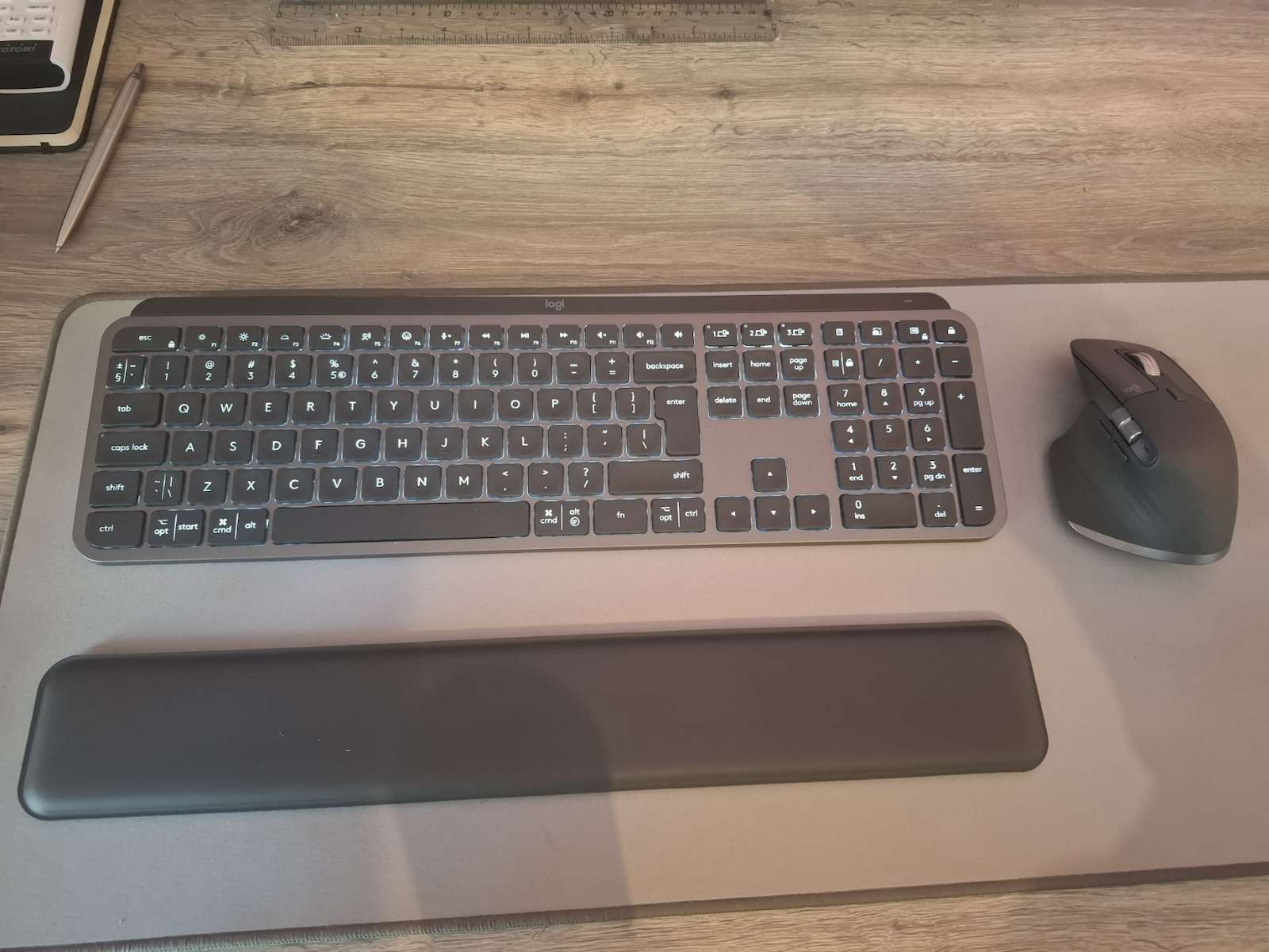 Logitech MX Keys S Combo Ασύρματο Bluetooth Πληκτρολόγιο International English