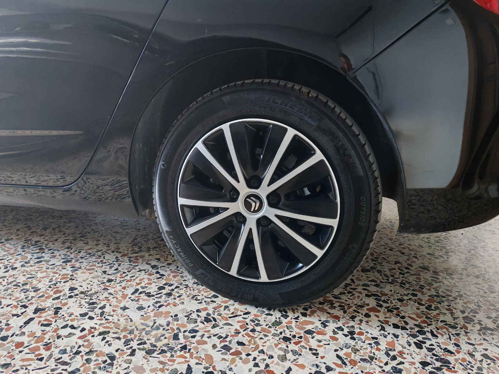 Versaco Set Capace de Roți Auto Rapide cu Siglă Citroen 4 Bucăți 16" Argintii/Negre