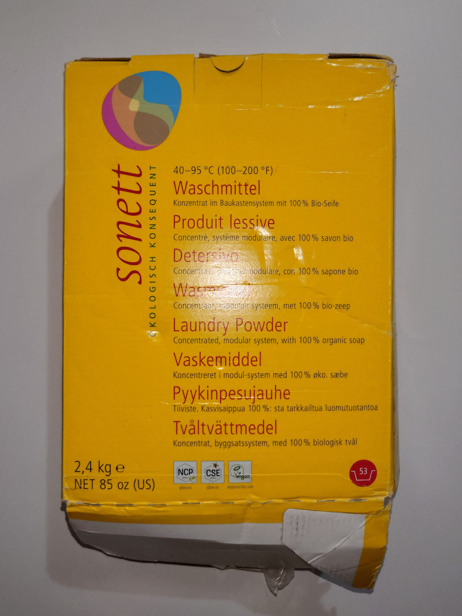 Sonett Detergent Powder for Whites & Coloreds Clothes 2.4kg