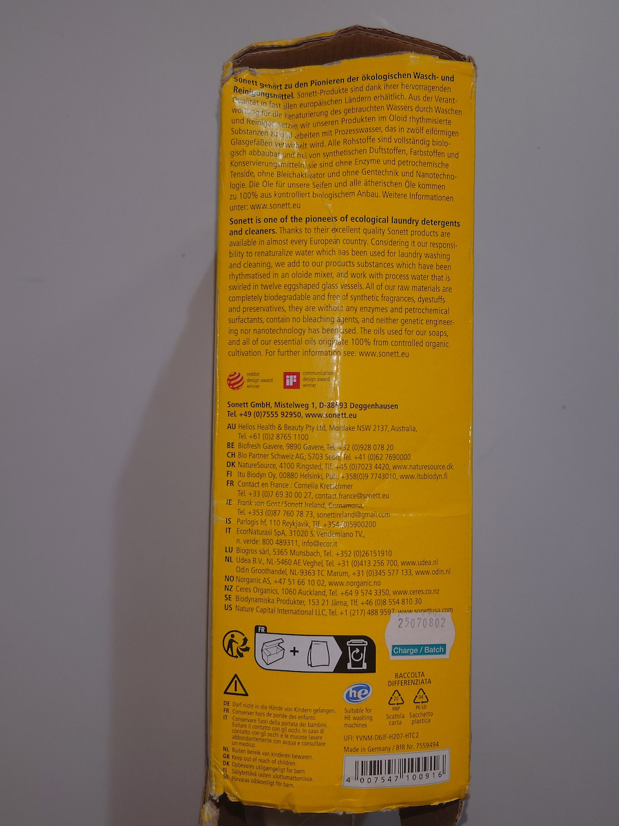 Sonett Detergent Powder for Whites & Coloreds Clothes 2.4kg