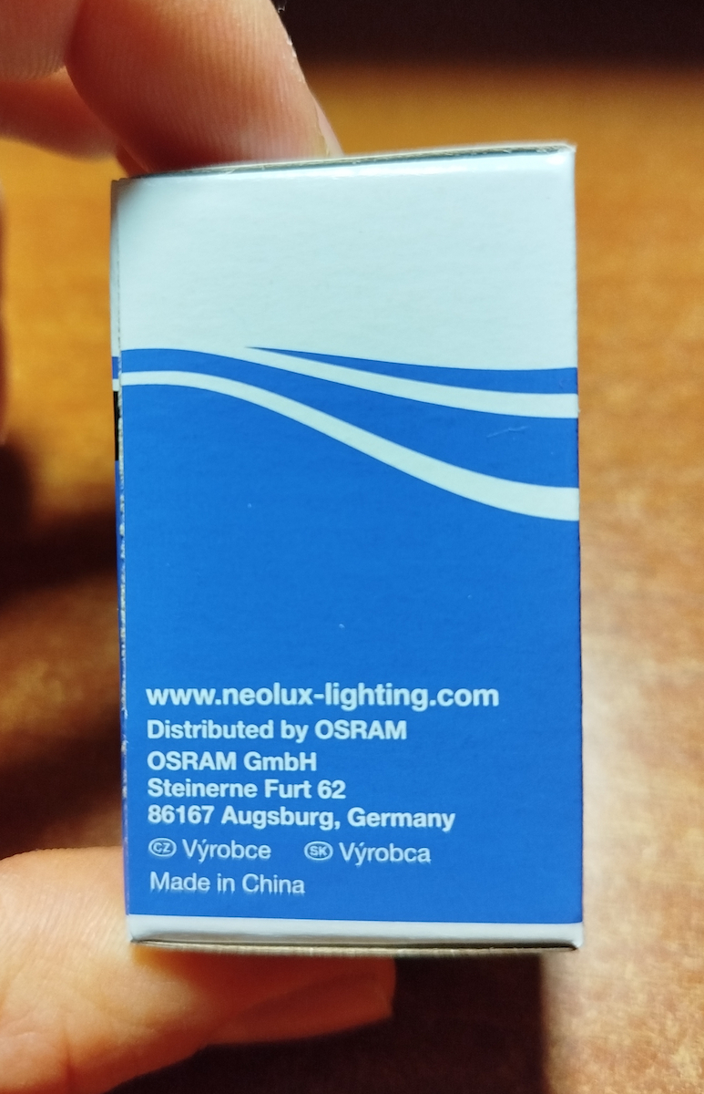Neolux Λάμπα Αυτοκινήτου Standard H7 Αλογόνου 12V 55W