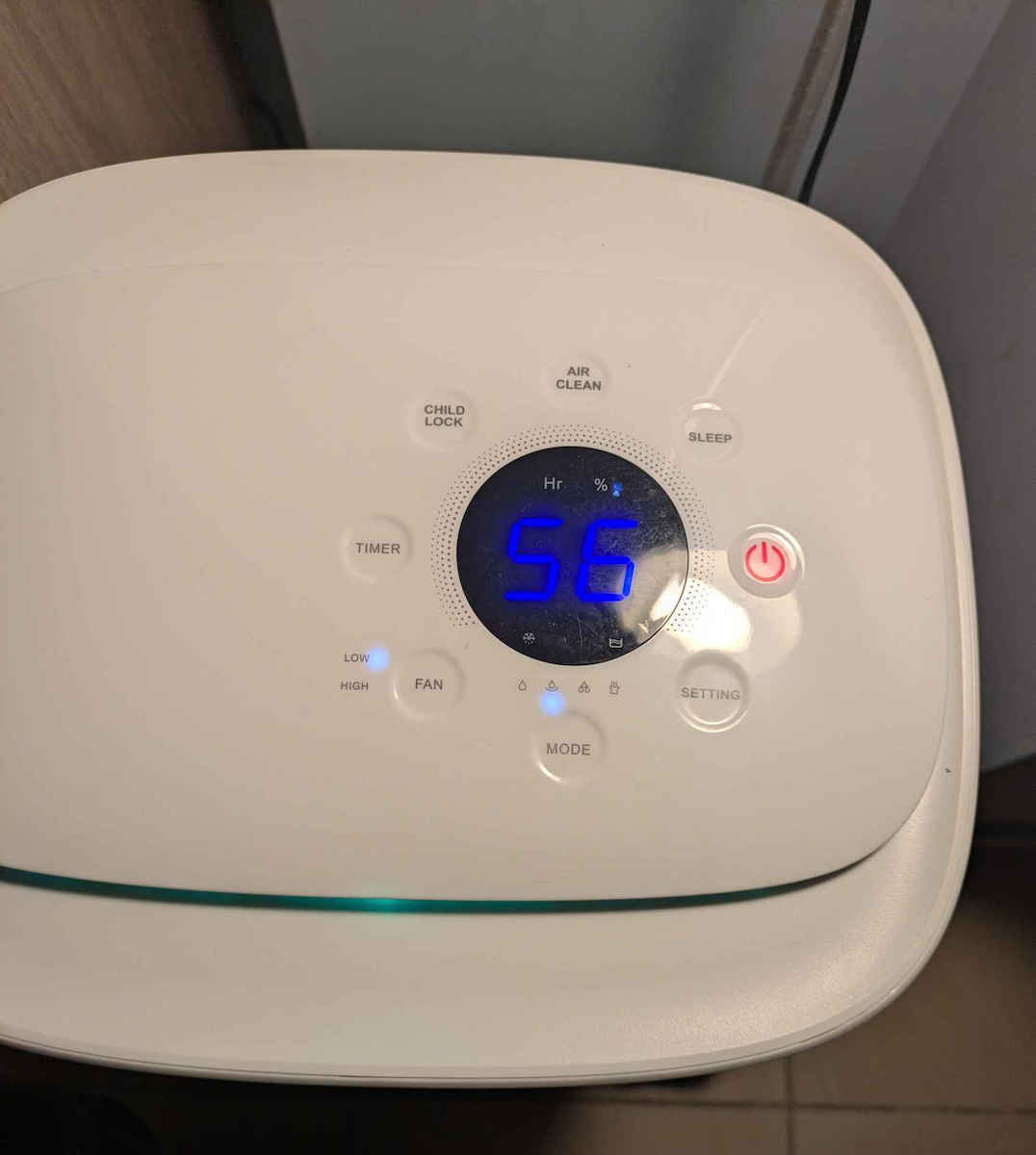 Fluo Aetheria FD10-I36W Dezumidificator cu Compresor și Ionizator 10lt