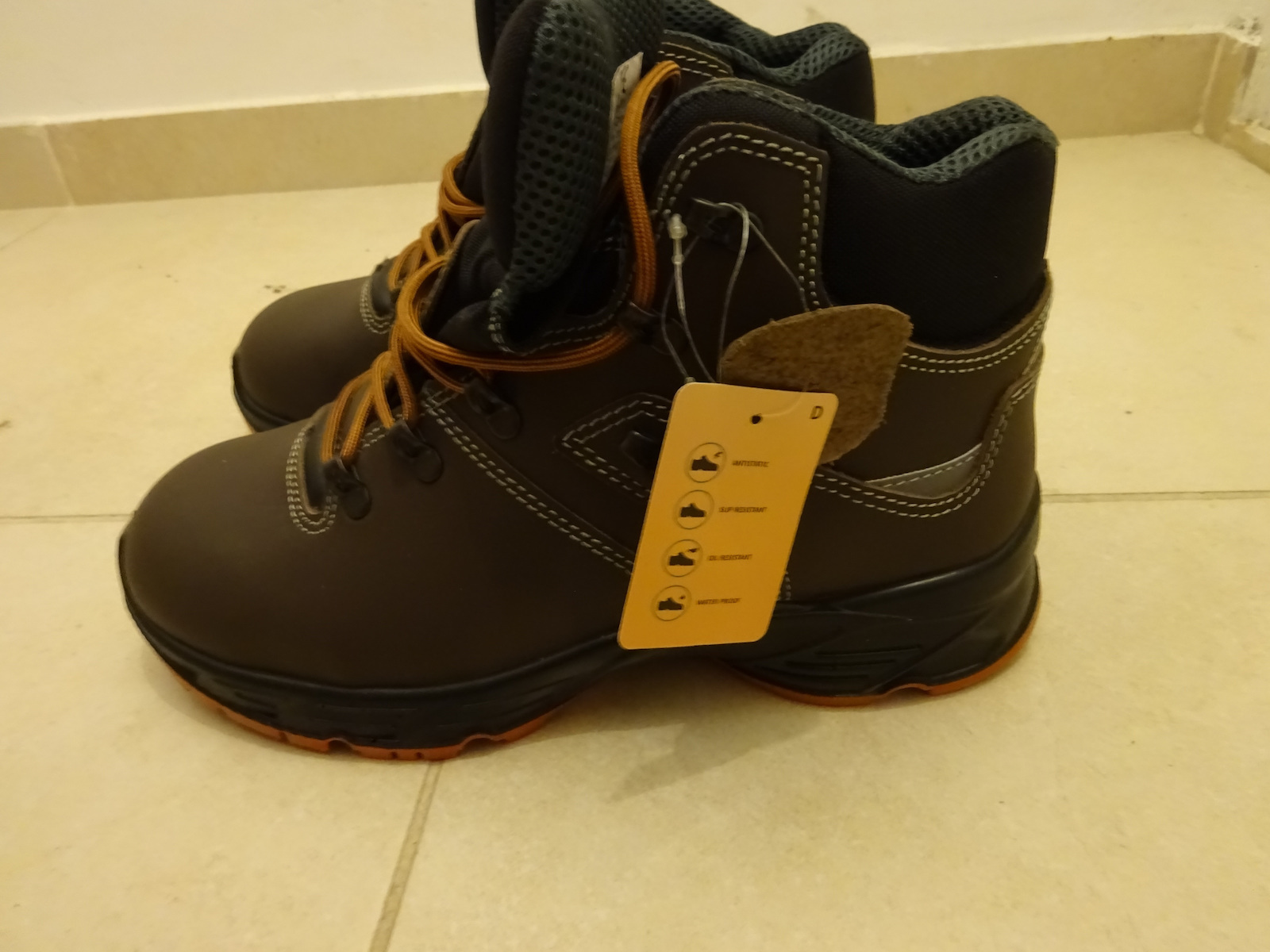 Talan Styler Waterproof Boots Work Brown O2 with Certification SRA