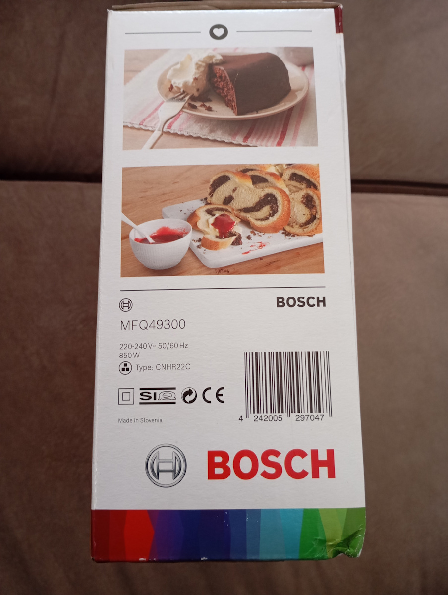 Bosch Миксер Ръчен 850W Бял