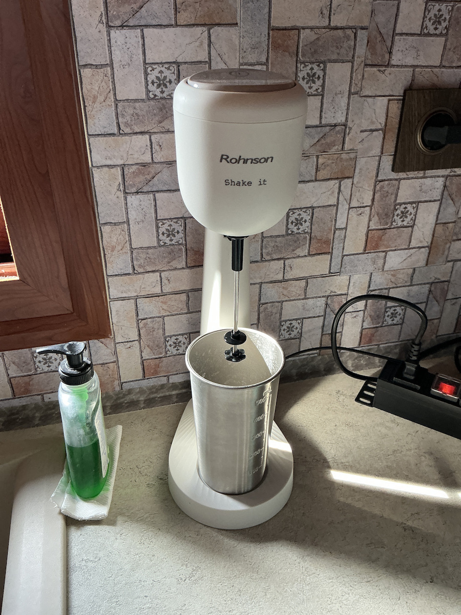 Rohnson Milk Frother Tabletop 120W with 2 Speed Level Beige