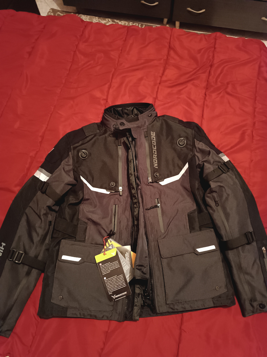 Nordcode Himalayan Men's Motorcycle Jacket 4 Seasons Waterproof Black/Dark Grey