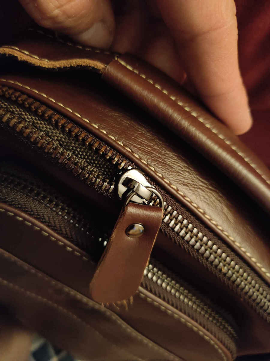 Leather Men's Bag Shoulder / Crossbody Brown