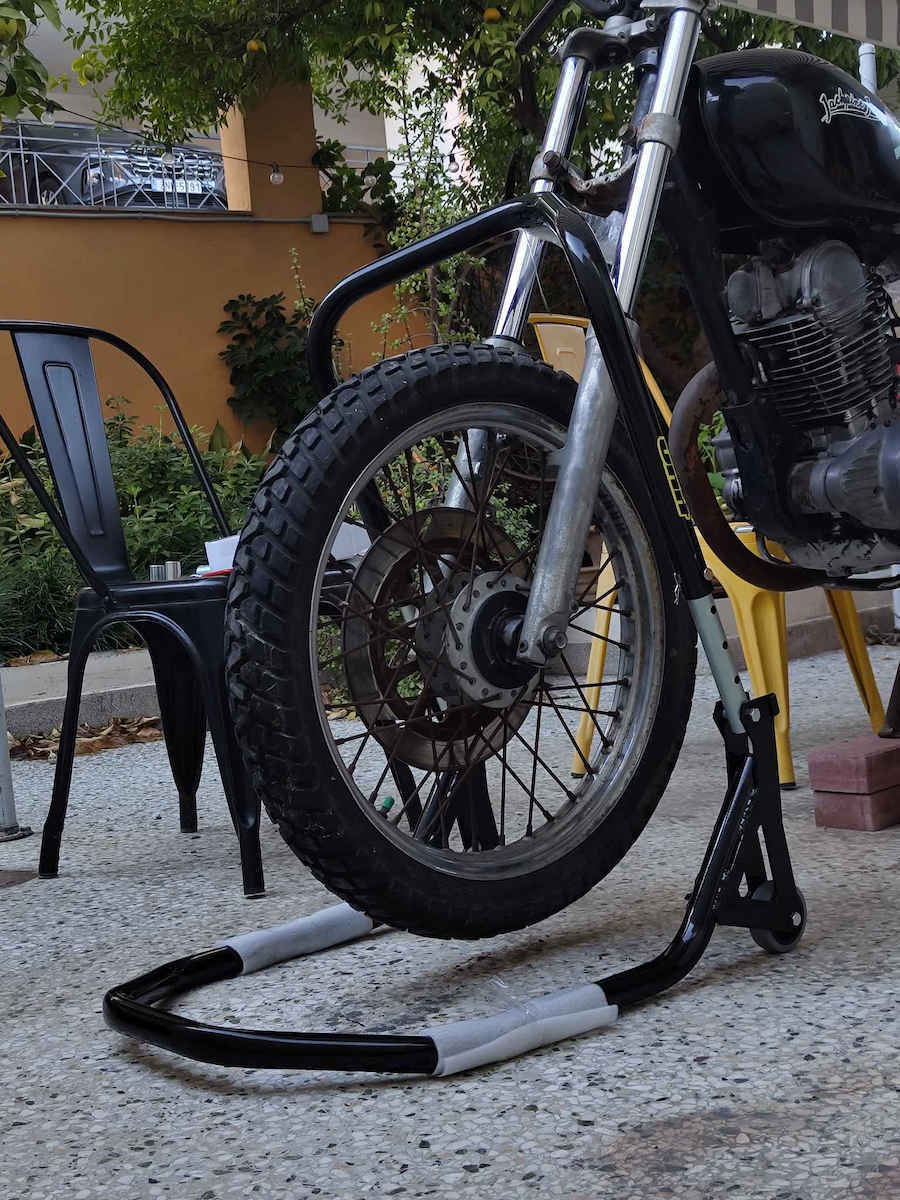 Unit B2510 Motorcycle Front Wheel Stand