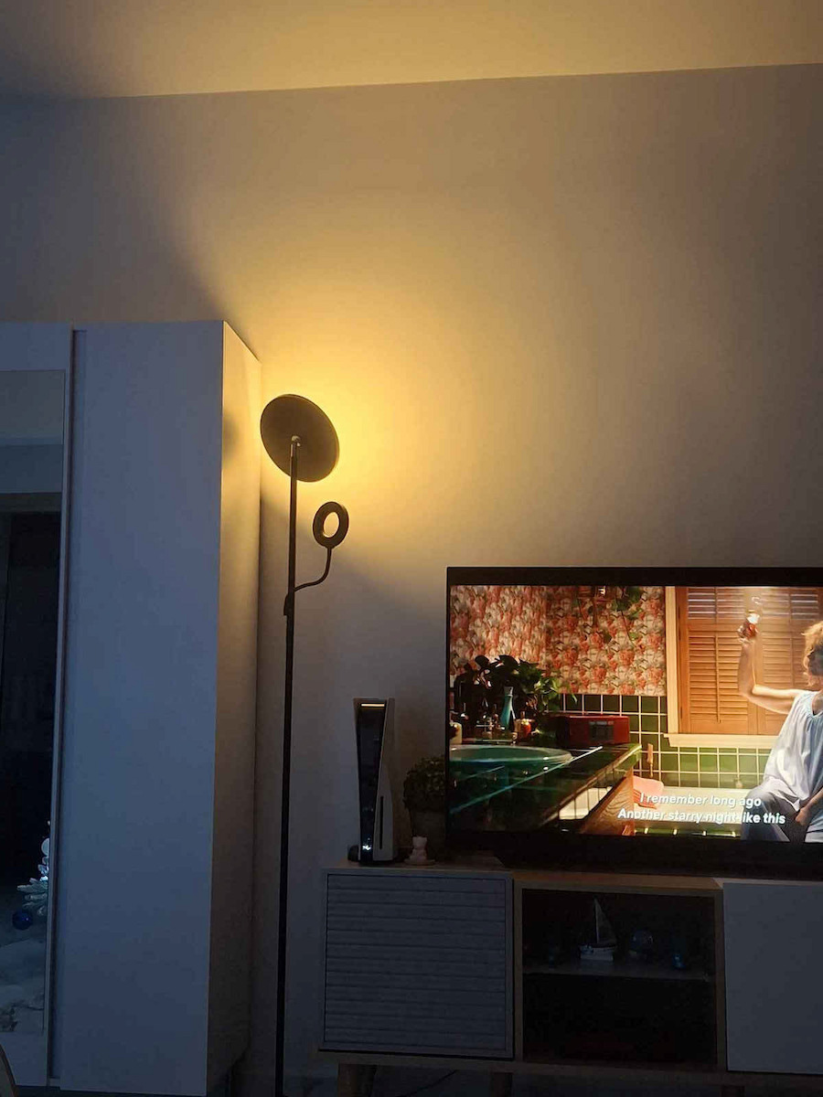 BlitzWolf LED Floor Lamp H175xW25cm. with Adjustable White Light 1900lm Black