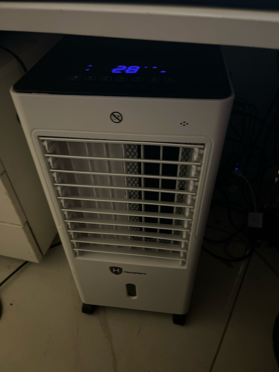 HomeVero Air Cooler 65W cu Telecomandă Alb
