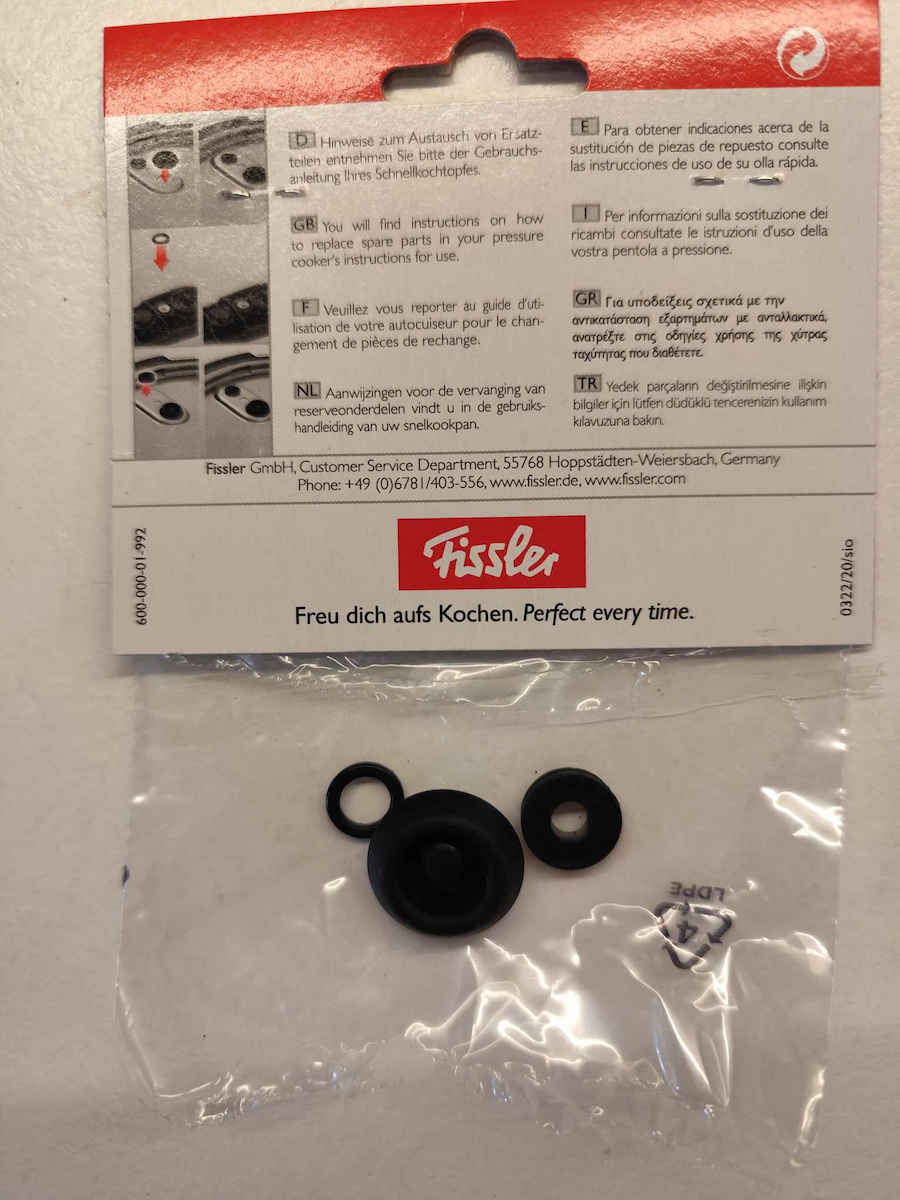 Valve Gaskets Pressure Cooker Fissler Original Vitaquick Set