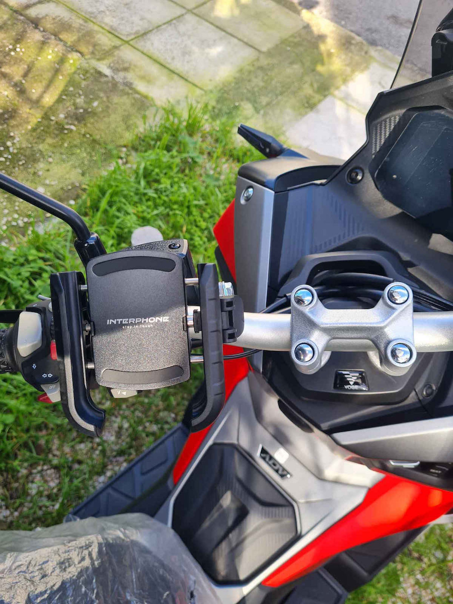 Interphone Crab Pro Mount Phone Motorcycle with Adjustable Arm 7" for Steering Wheel