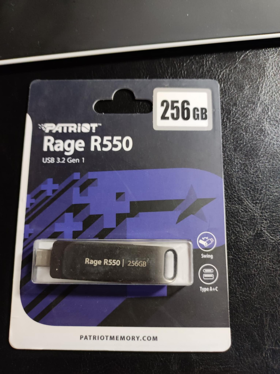 Patriot Rage 32GB USB 3.2 Stick με σύνδεση USB-A & USB-C Μαύρο