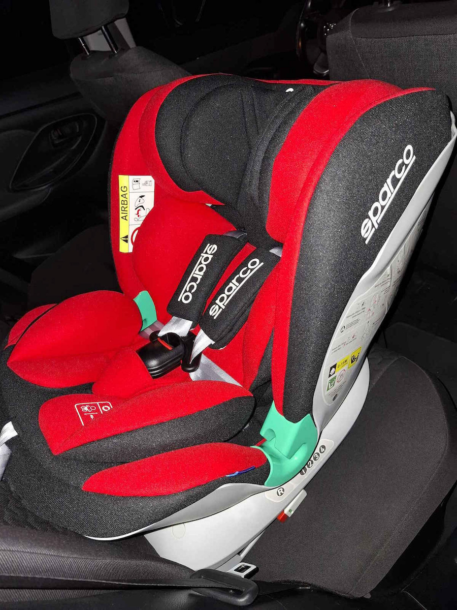 Sparco SK6000I Scaun Auto pentru Copii i-Size Black Red 0-36 kg