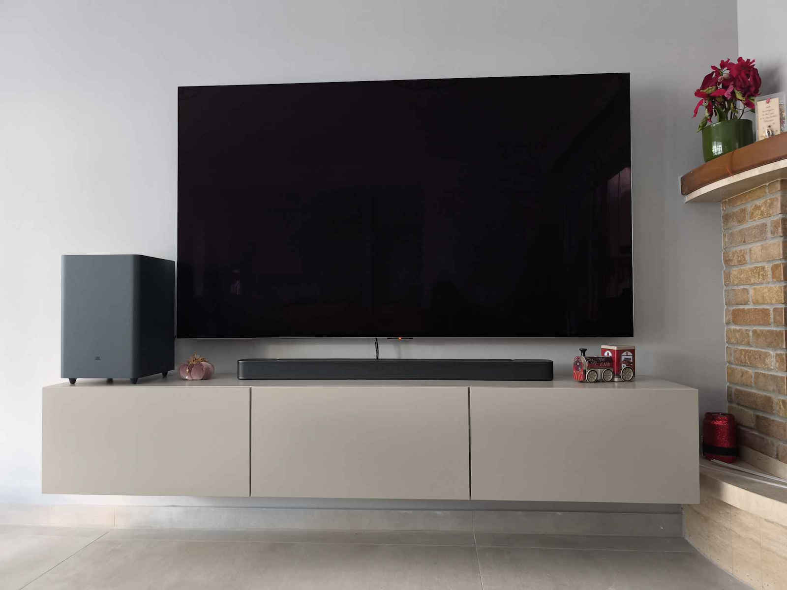 Stand TV Francy Sandstone L180xA30xÎ30cm