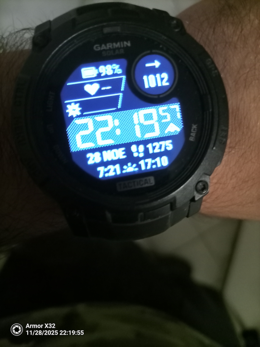 Garmin Instinct 3 Solar Aluminium 45mm Waterproof Smartwatch with Heart Rate Monitor (Black with Black Band)