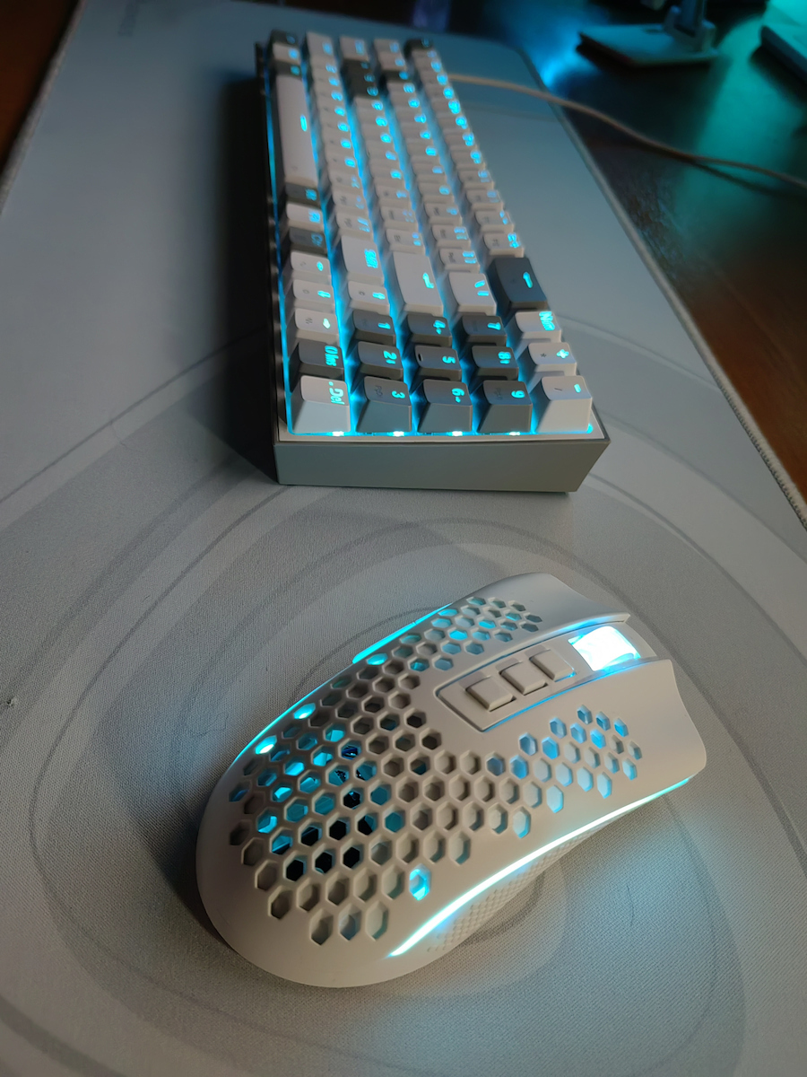 Redragon Storm Pro RGB Ασύρματο Gaming Ποντίκι 16000 DPI Λευκό