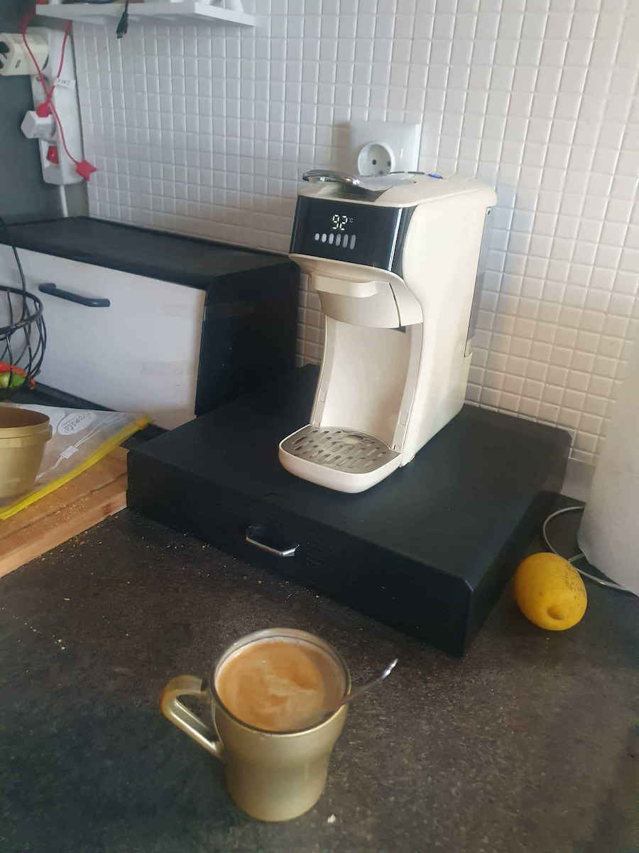 Hibrew H1B Pod Coffee Machine Nespresso Pressure 20bar Beige
