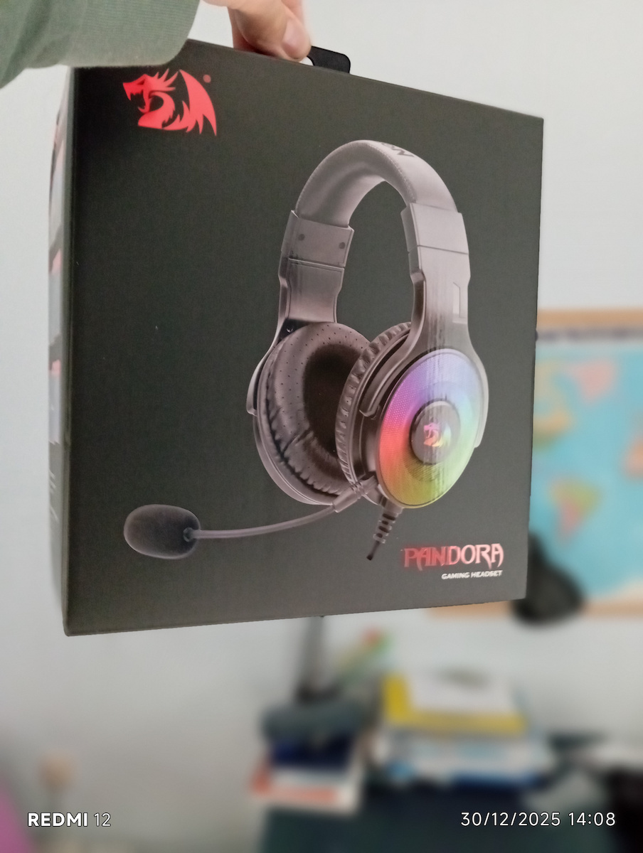 Redragon Pandora H350 RGB Over Ear Gaming Headset με σύνδεση USB