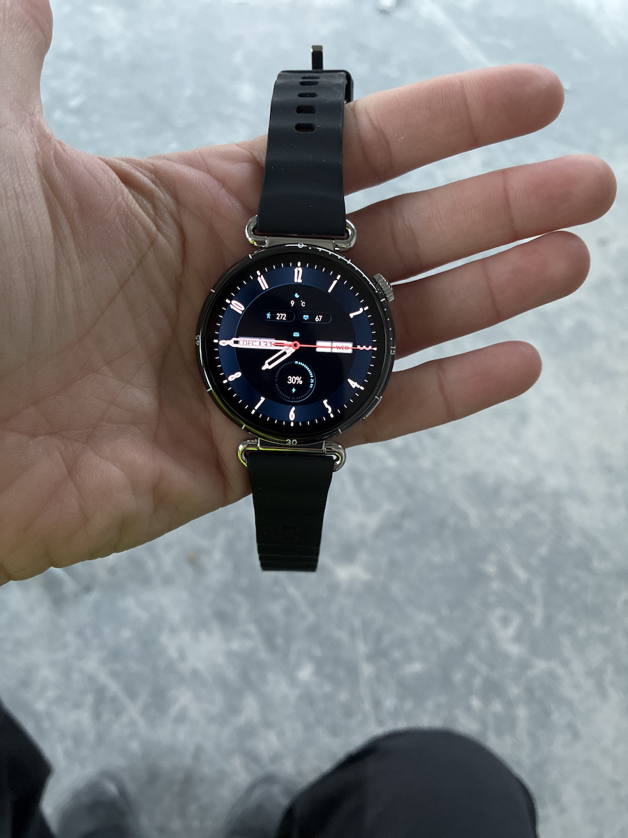 Huawei Watch GT 6 Stainless Steel 41mm Waterproof with Heart Rate Monitor (Black)