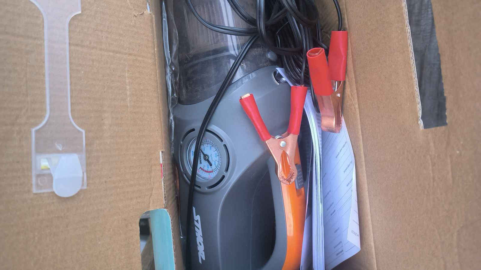 Sthor Car Handheld Vacuum Dry Vacuuming with Power 120W & Lighter Cable 12V Gray