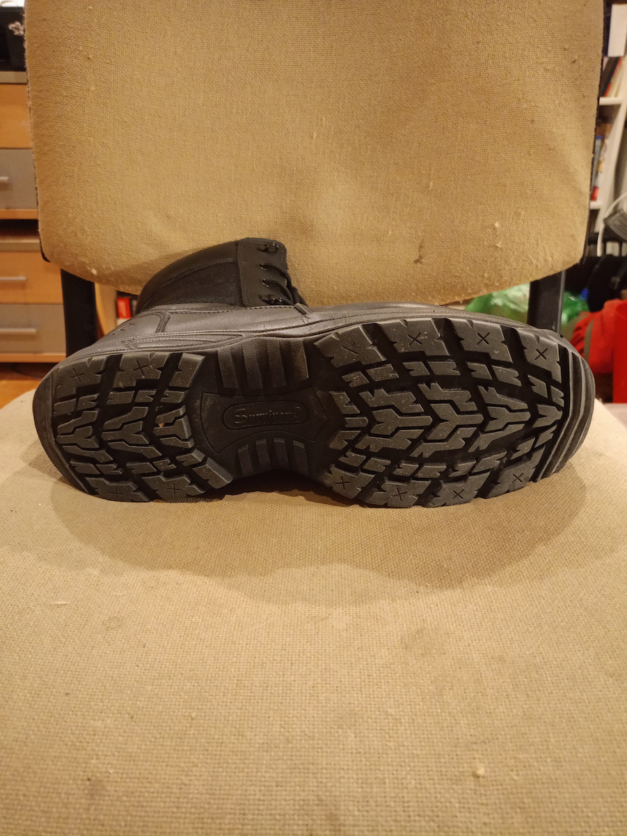 Survivors Military Boots Spiral 8.0 SZ Leather Black 00318
