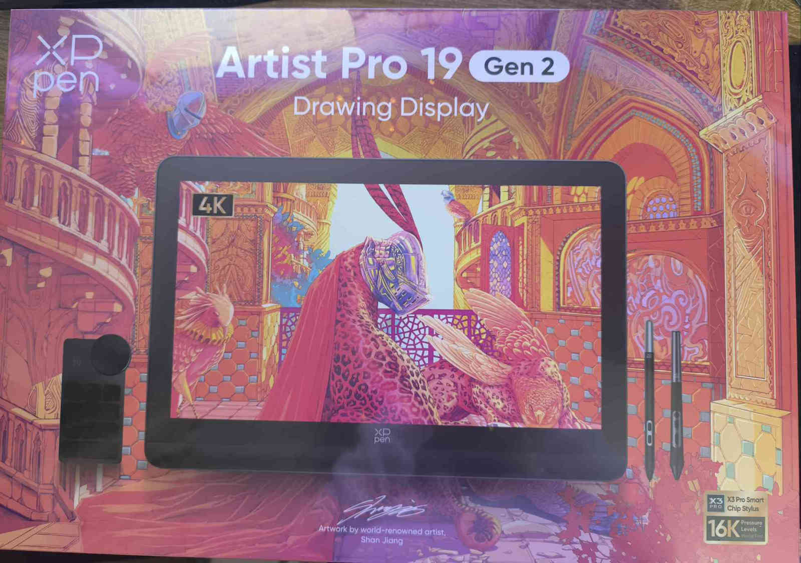 XP-Pen Artist 19 Pro Gen 2 Stilou digital cu ecran 4K 18.4" și Bluetooth