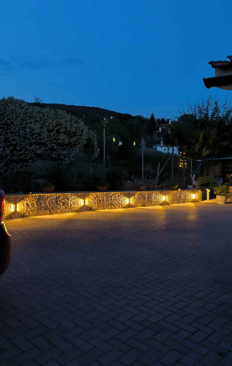 Led Waterproof Set of 2 Wall Solar Lights Street Warm White with Photocell IP65 15.5cmx5.5cmcm