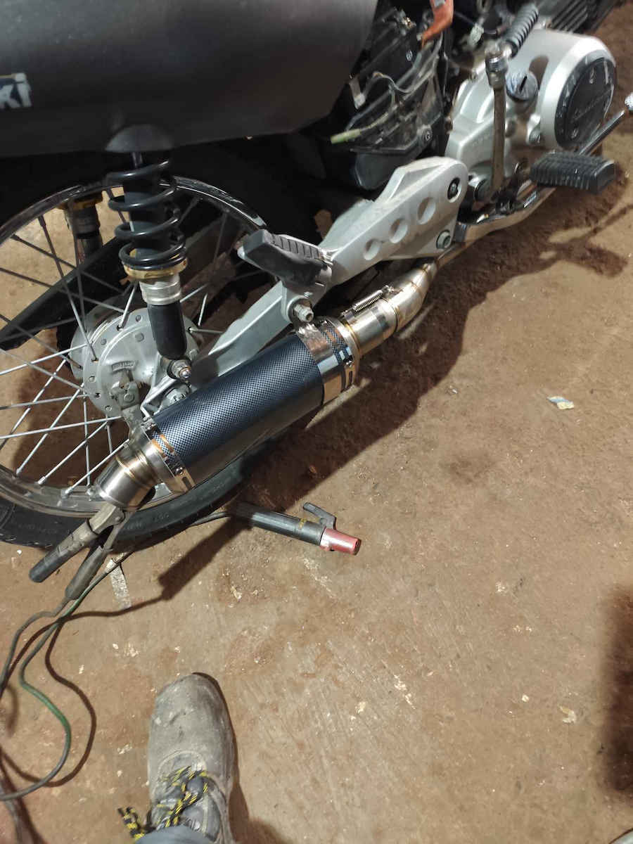 Λαιμός Εξάτμισης Φ51mm Inox για Kawasaki ZX130 / Kaze-R - Modenas Xcite 135