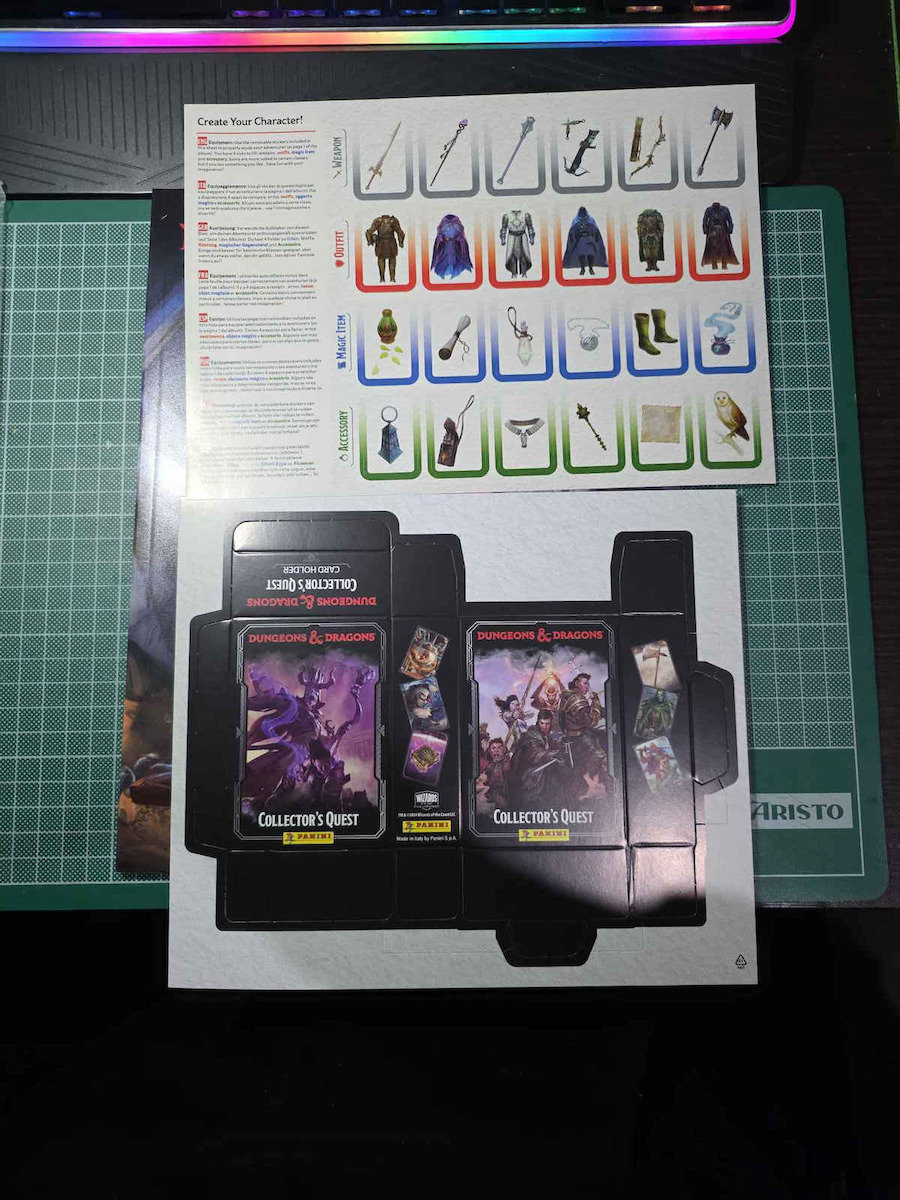Panini Sticker Album - Dungeons & Dragons Collector's Quest Sticker Collection Album German Edition
