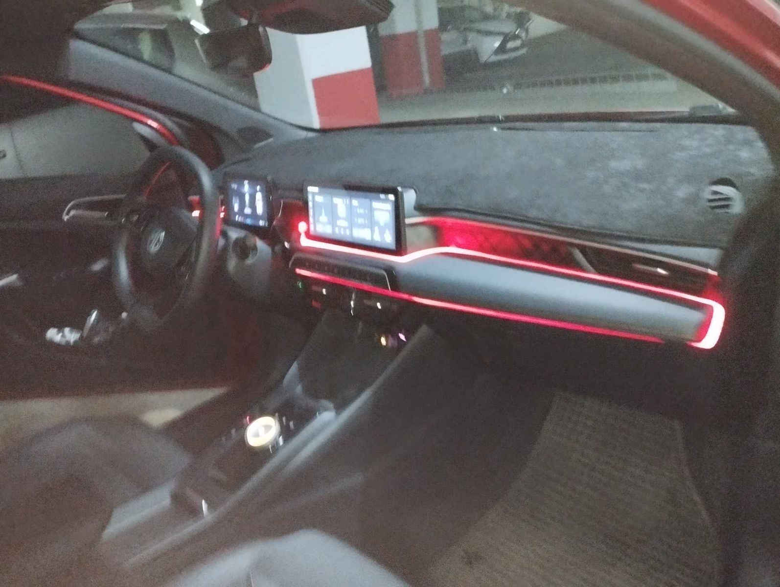 Mg Mg3 2024+ Калъф за табло Черна Алкантара