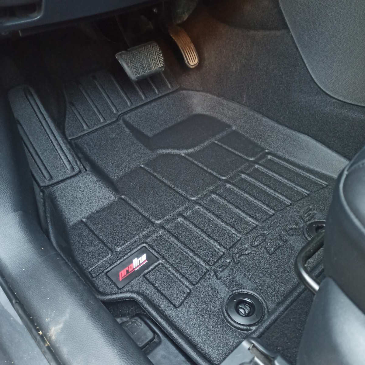 Frogum Set of Front and Rear Mats 3pcs Tray Type for Toyota Yaris 2022+ Black