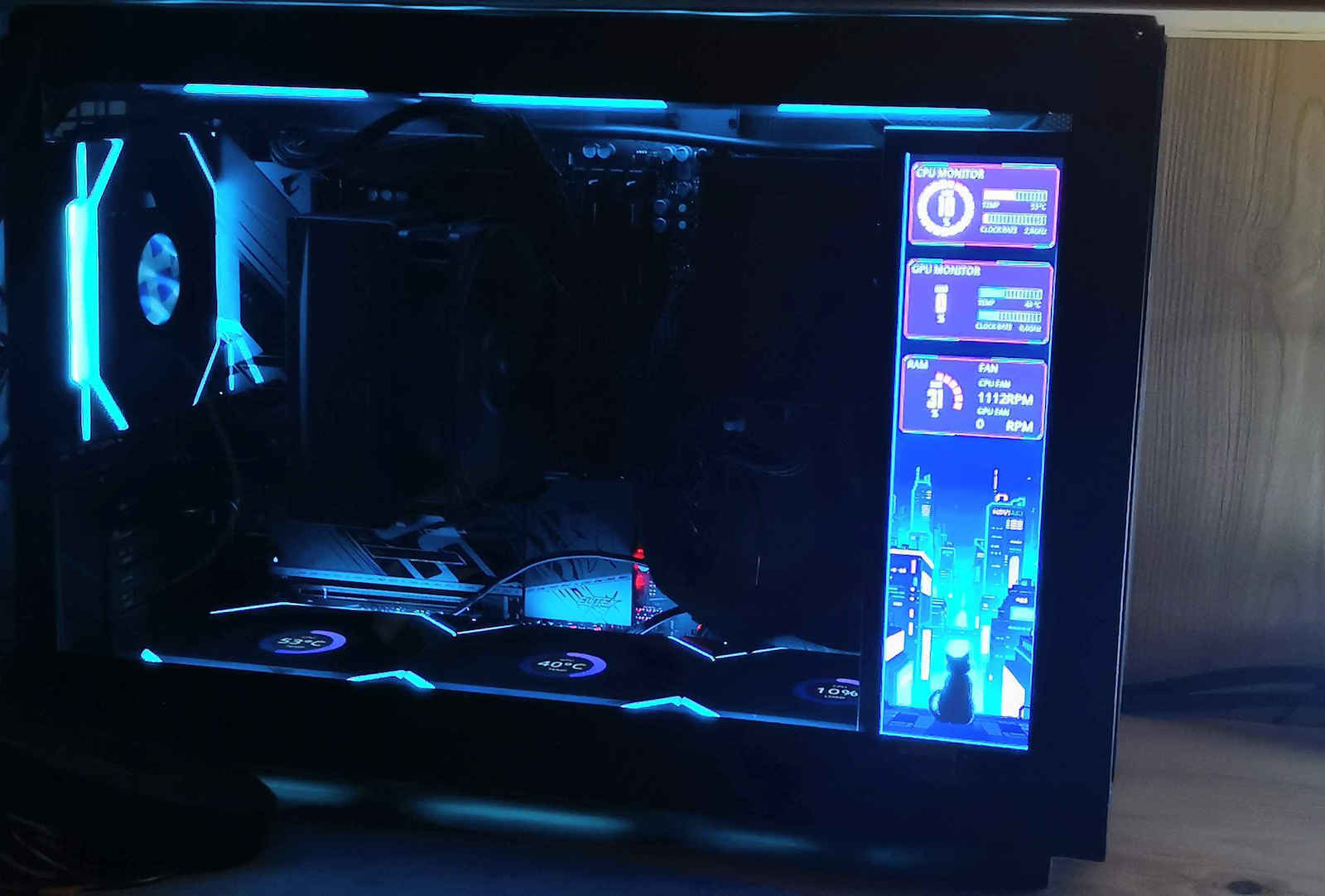 Lian Li DAN A3 Gaming Micro Tower Κουτί Υπολογιστή με Πλαϊνό Παράθυρο Wood
