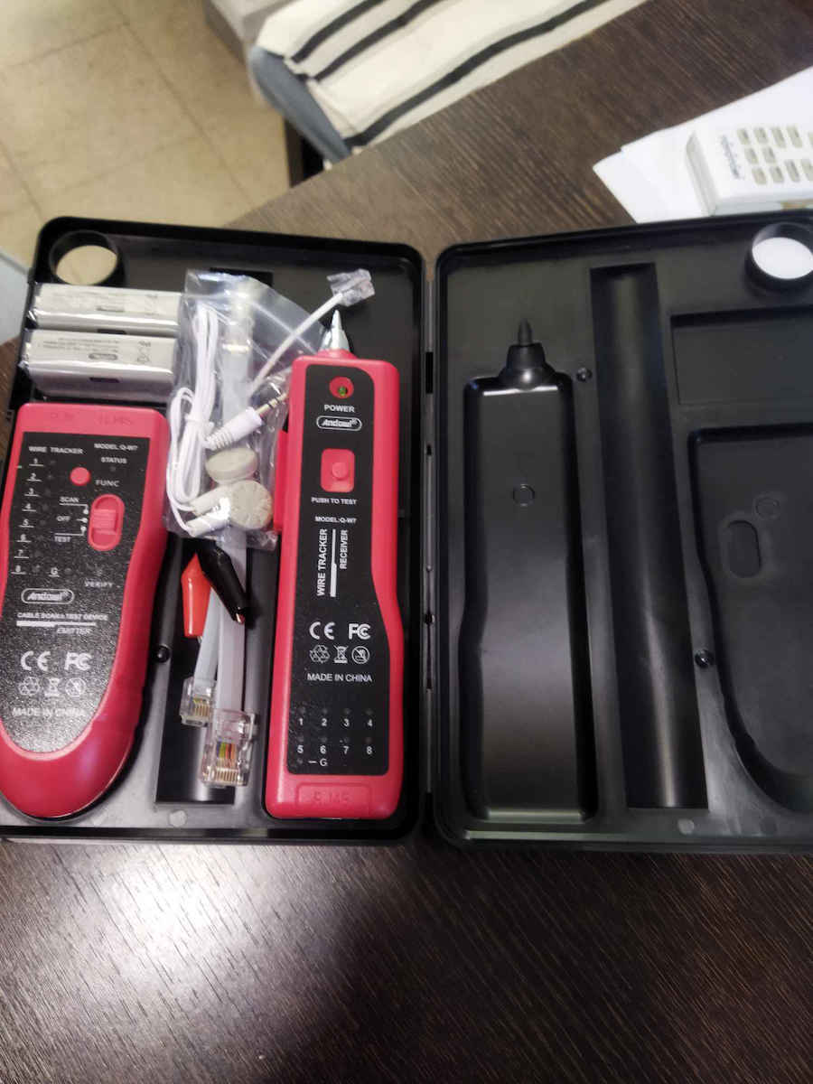 Andowl Q-W7 Tester Καλωδίων Δικτύου RJ45 / RJ11 / BNC