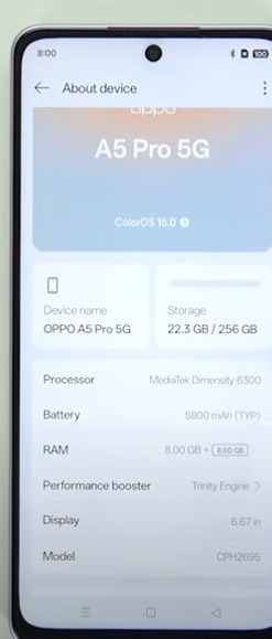 Oppo A5 Pro 5G Dual SIM (8/256GB) Маслинено Зелен