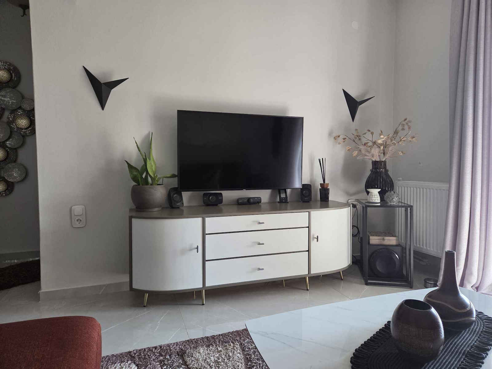 Megapap Bird Μοντέρνο Φωτιστικό Τοίχου Μαύρο 34x34x5εκ.